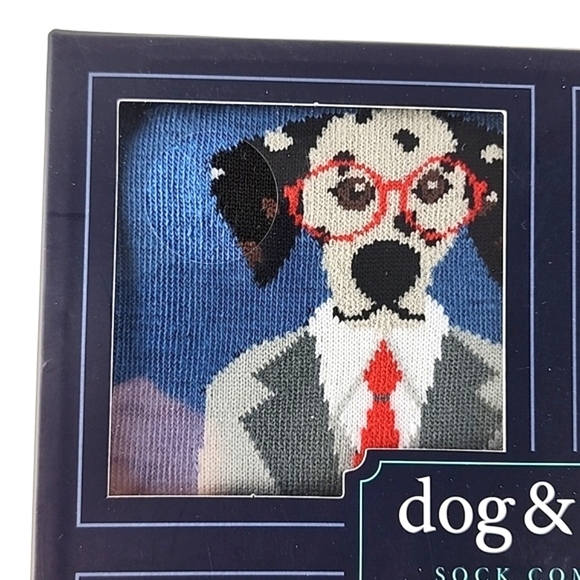 Dog & Rose 4 Pack Men's Novelty Dog Print Socks Gift  Box Size 8-12 - Picture 2 of 9